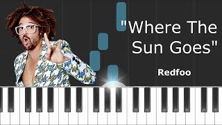 Redfoo - &quot;Where The Sun Goes&quot; Piano Tutorial - Chords - How To Play - Cover