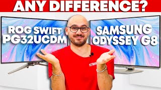 ASUS ROG Swift OLED PG32UCDM vs Samsung Odyssey OLED G8 - Th