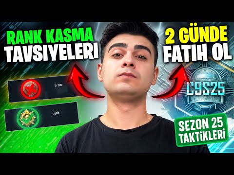 2 GÜNDE FATİH OL! PUBG Mobile C9S25 Rank Kasma Tavsiyeleri