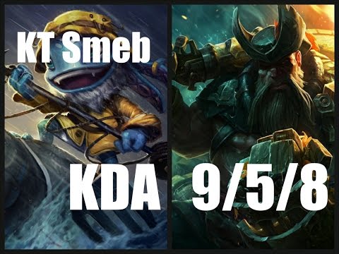 KT Smeb Fizz vs Gangplank Top Lane Patch 7.7 - League Of Legends Korea Ranked Challenger