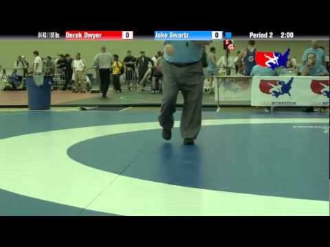 University Nat`ls FS  84 KG / 185 lbs: Derek Dwyer vs. Jake Swartz