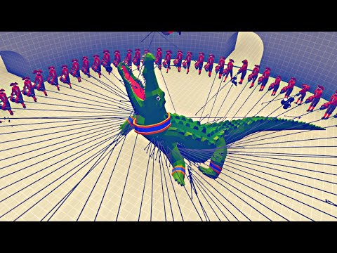 100x HARPOONER vs EVERY UNIT & GIANT - Totally Accurate Battle Simulator TABS