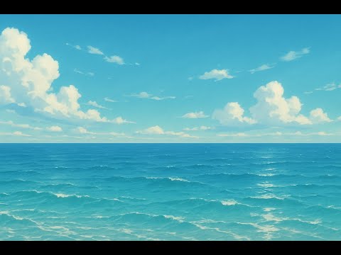 Lo-fi Chillhop Playlist — Seaside Chill | 72 BPM | Relaxing Waves, Jazzy Guitar & Rhodes