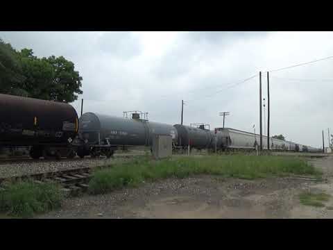 UP #8537 Leads Manifest Freight Train