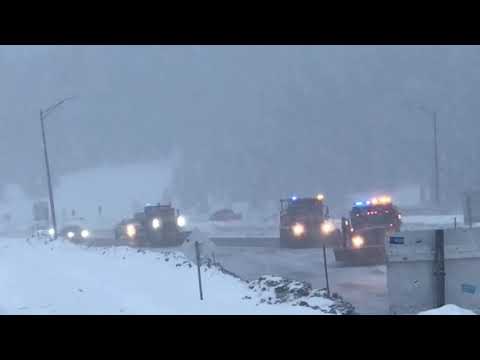 INTENSE SNOW SQUALL hammers I-70 between Frisco and Vail Pass, CO