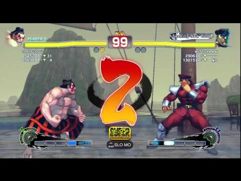omitsubou [E. Honda] vs. wi11sawww [M. Bison] | SSF4 AE