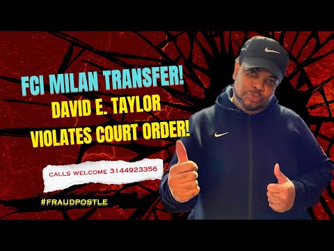 JMMI & KOGGC Cult Leader David E. Taylor Violates Court Order Gets Transfer To FCI Milan!