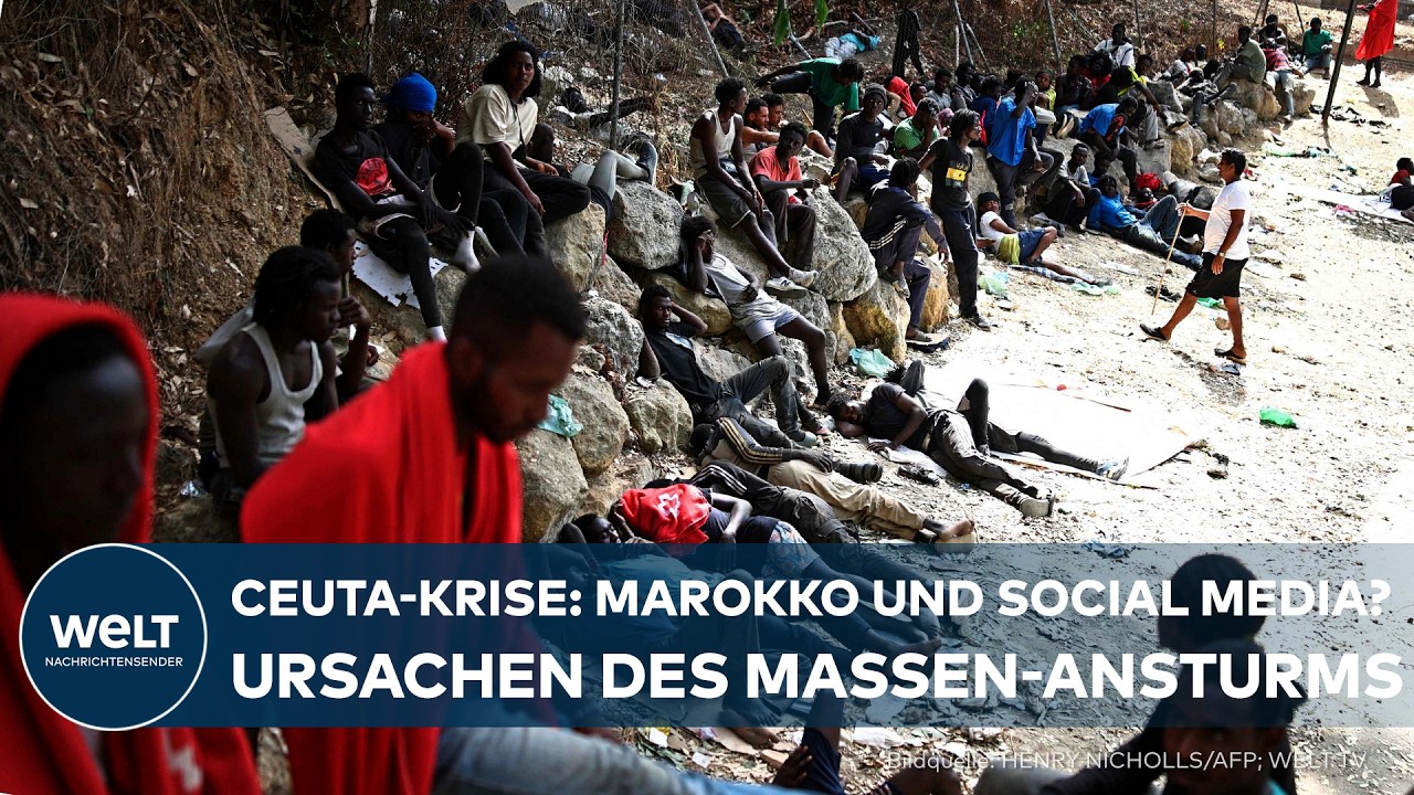 NACH CEUTA-KRISE: Migranten-Flut losgetreten bei Social Media | Marokko ließ Grenze wohl unbewacht