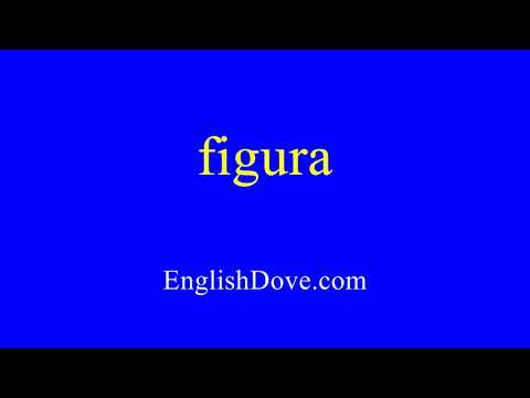 How to pronounce figura in American English
