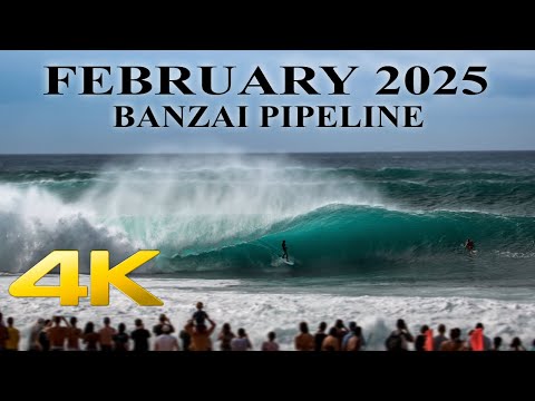 🔴(ASMR) Banzai Pipeline February 2025: The Ultimate Surfing Experience