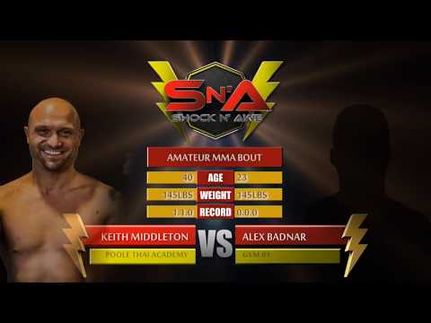 Shock N Awe 26 Keith Middleton vs Alex Bodnar Amteur K1 Kickboxing