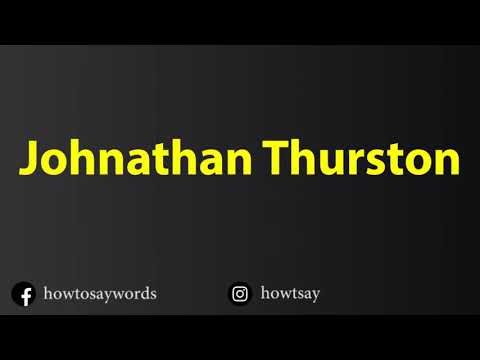 How To Pronounce Johnathan Thurston