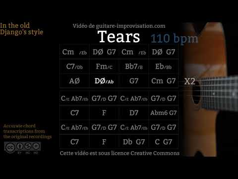 Tears (110 bpm) - Gypsy jazz Backing track / Jazz manouche