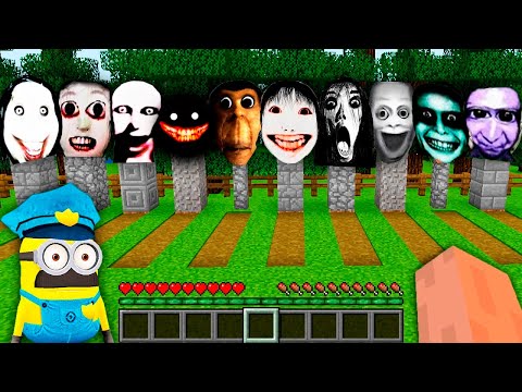I found SECRET GRAVE WITH 100 NEXTBOTS in Minecraft Gameplay Coffin Meme Minions Survival Paw Patrol