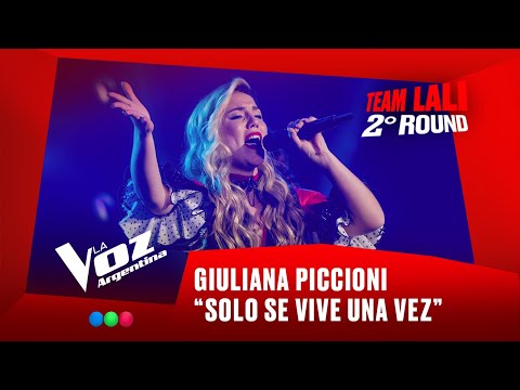 Giuliana Piccioni - "Solo se vive una vez" - Team Lali - 2° Round - La Voz Argentina 2025