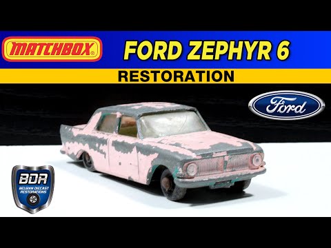 Thumbnail for Lesney Matchbox 33B Ford Zephyr 6 Diecast Restoration by Ford Zephyr