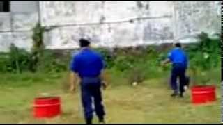 preview picture of video 'spbu malang,.....latihan pemadaman kebakaran'