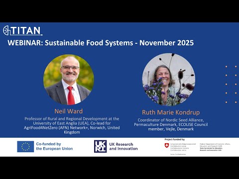 TITAN webinar:  Sustainable Food Systems_November 2025