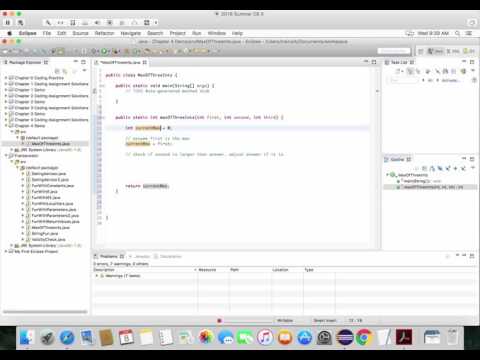 Tutorial Java Chapter 4 Demo Maxofthreeints