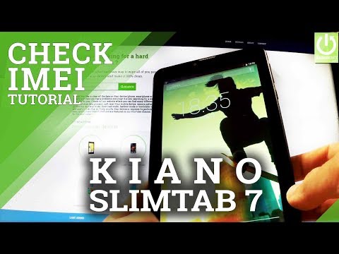 IMEI in KIANO SlimTab 7 - Check IMEI Number in KIANO