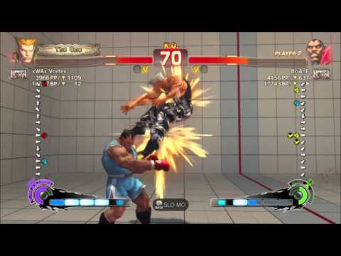 xWAx Vortex ( Guile ) Vs. Brian_F ( Balrog ) x 3 USF4 Ranked Matches