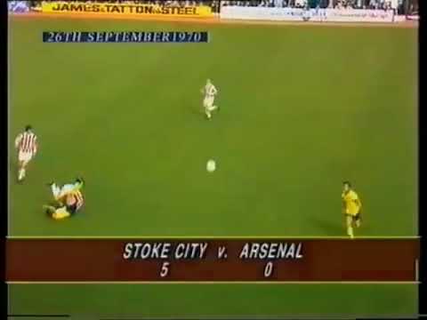 Stoke city v arsenal 1970/71