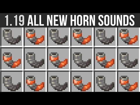 xisumatwo - Minecraft 1.19 All Copper Horn & Goat Horn Sounds In The Wild Update