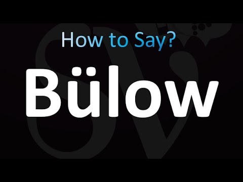 How to Pronounce Bülow (Correctly!)