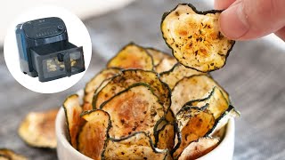 Air Fryer Zucchini Chips | Low Carb Snack Idea