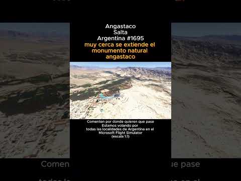 Angastaco, Salta desde el Microsoft Flight Simulator #angastaco #salta #argentina #msfs2024