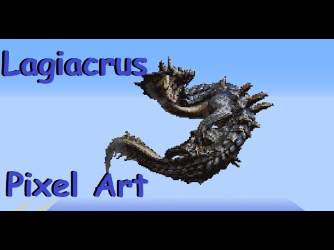 Exaude - Minecraft Pixel Art: Lagiacrus Monster Hunter Tri