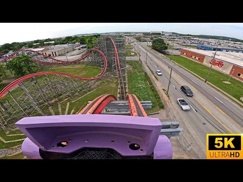 On-ride point of view of Wind Chaser