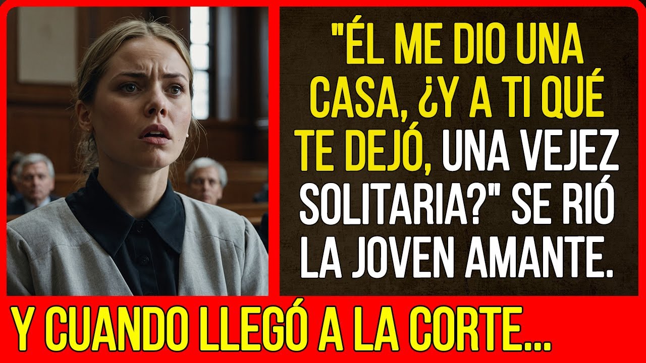 "Él me dio una casa, ¿y a ti qué te dejó, una vejez solitaria?" se rió la joven amante. Y cuando...