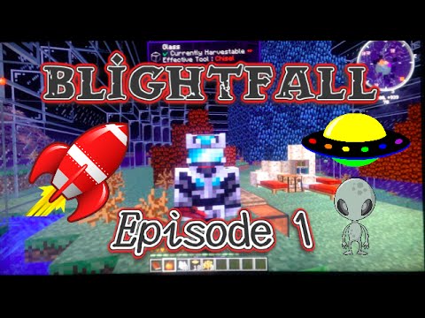 Minecraft Blightfall Let's Play Ep.1: Traveled to new scary planet!