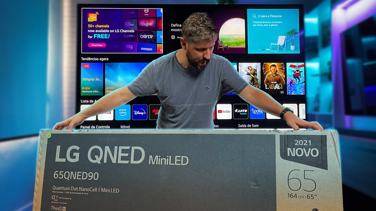 Unboxing da LG QNED90 de 65": tiramos da caixa e falamos sobre a nova TV premium da LG