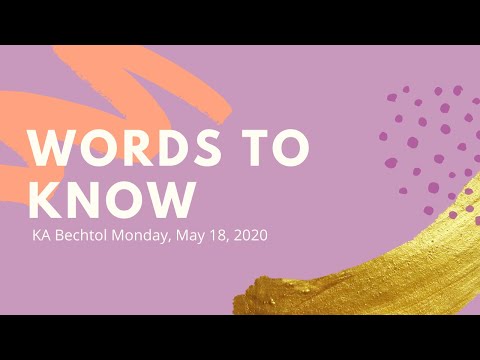 KA Literacy - This Week's Words Overview