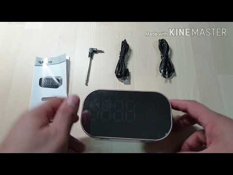 yAyusi S2 Double Mirror Bluetooth Speaker Support FM Clock Rose Gold(UNBOXING)