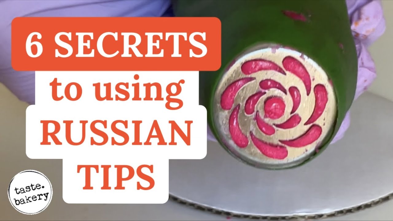 6 SECRETS How to Use  RUSSIAN PIPING TIPS for cupcakes, cake decorating (EASY) | TASTE BAKERY