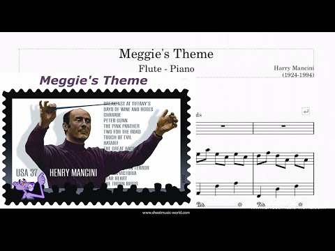 Meggie's Theme - Flute & Piano - Harry Mancini (Tutorial, Sheets Score)