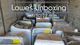3/30/22 *Unboxing* Appliance Liquidation Truckload - Lowes SDR Program (Scratch/Dent + Returns)