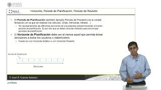 Horizonte, periodo de planificación y periodo de revisión