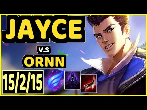 V1PER (JAYCE) vs ORNN - 15/2/15 KDA TOP GAMEPLAY - NA Ranked GRANDMASTER