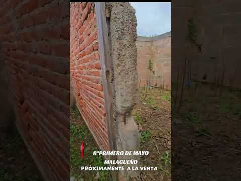 VENTA TERRENO CON OBRA AVANZADA EN BARRIO CONSOLIDADO DE MALAGUEÑO PRIMERO DE MAYO
