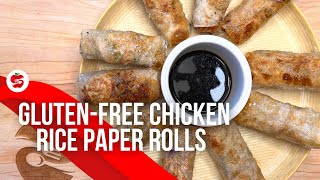Crispy Gluten-Free Chicken Rice Paper Rolls Recipe | Healthy & Delicious!