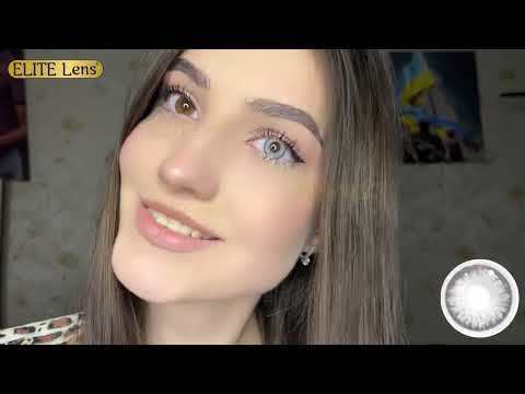 Серые линзы с диоптриями Айс Мун светлый эффект для зрения, тёмных и светлых глаз каждый день для красоты - фото 1 - id-p1056835371