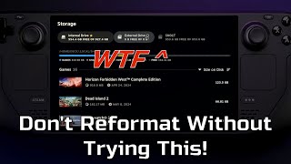 Steam Deck: MicroSD card issues?  SD032?  SN01T? Double SD cards? We may be able to save it ...