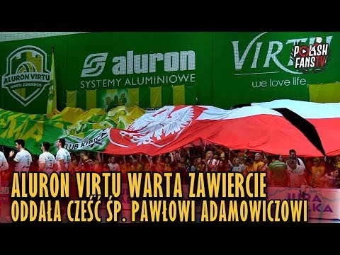 Aluron Virtu Warta Zawiercie oddała cześć śp. Pawłowi Adamowiczowi (19.01.2019 r.)