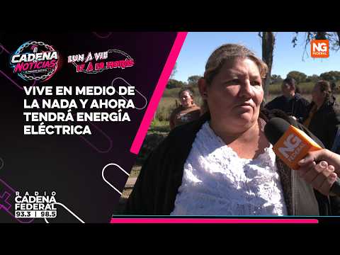 VIVE EN MEDIO DE LA NADA Y AHORA TENDRÁ ENERGÍA ELÉCTRICA -             LAGUNA LIMPIA