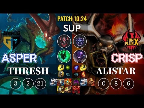 GEN Asper Thresh vs FPX Crisp Alistar Sup - KR Patch 10.24