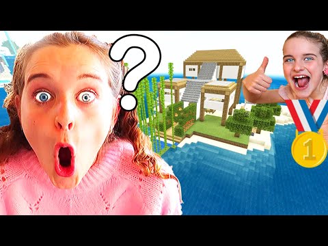 Norris Nuts Gaming - WHICH KID BUILDS THE BEST ISLAND HOUSE in Minecraft w/ The Norris Nuts
